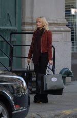 MALIN AKERMAN and Damien Lewis on the Set of Billions in New York 11/20/2017