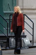 MALIN AKERMAN and Damien Lewis on the Set of Billions in New York 11/20/2017