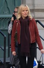 MALIN AKERMAN and Damien Lewis on the Set of Billions in New York 11/20/2017