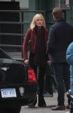 MALIN AKERMAN on the Set of Billions, Season 3 in New York 11/20/2017