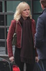 MALIN AKERMAN on the Set of Billions, Season 3 in New York 11/20/2017