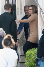 MANDY MOORE on the Set of This Is Us in Los Angeles 11/20/2017