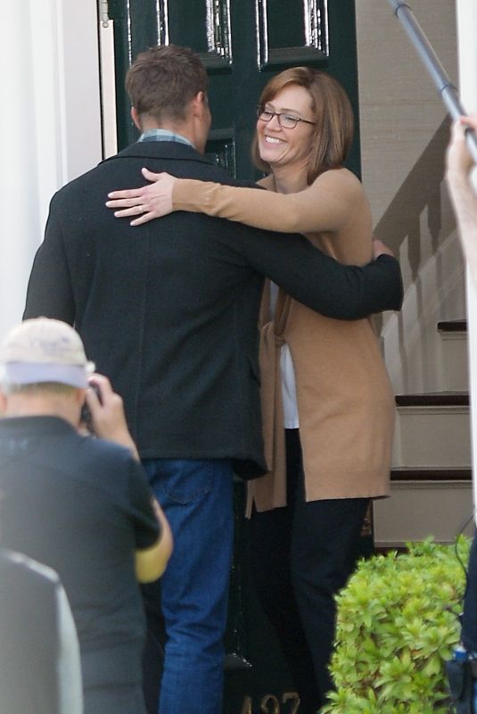 MANDY MOORE on the Set of This Is Us in Los Angeles 11/20/2017