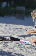 MARIA HERING in Bikini at a Beach in Miami 11/04/2017