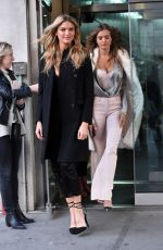 MARTHA HUNT and JOSEPHINE SKRIVER Leaves CBS Studios in New York 11/27/2017