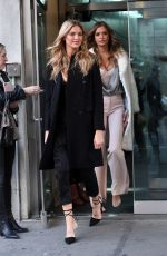 MARTHA HUNT and JOSEPHINE SKRIVER Leaves CBS Studios in New York 11/27/2017