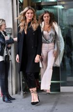 MARTHA HUNT and JOSPEHINE SKRIVER Leaves CBS Studios in New York 11/27/2017