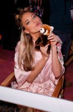 MARTHA HUNT on the Backstage at 2017 VS Fashion Show in Shanghai 11/20/2017