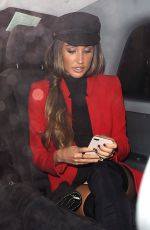 MEGAN MCKENNA at Nobu Berkeley in London 11/15/2017