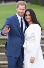 MEGHAN MARKLE and Prince Harry Announce Their Engagement at Kensington Palace 11/27/2017