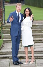 MEGHAN MARKLE and Prince Harry Announce Their Engagement at Kensington Palace 11/27/2017