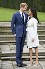 MEGHAN MARKLE and Prince Harry Announce Their Engagement at Kensington Palace 11/27/2017