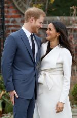 MEGHAN MARKLE and Prince Harry Announce Their Engagement at Kensington Palace 11/27/2017