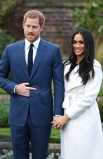 MEGHAN MARKLE and Prince Harry Announce Their Engagement at Kensington Palace 11/27/2017