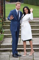 MEGHAN MARKLE and Prince Harry Announce Their Engagement at Kensington Palace 11/27/2017
