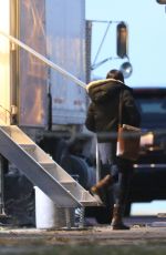 MEGHAN MARKLE on the Set of Suits in Toronto 11/12/2017