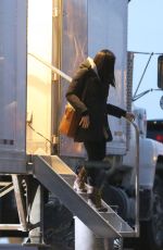 MEGHAN MARKLE on the Set of Suits in Toronto 11/12/2017