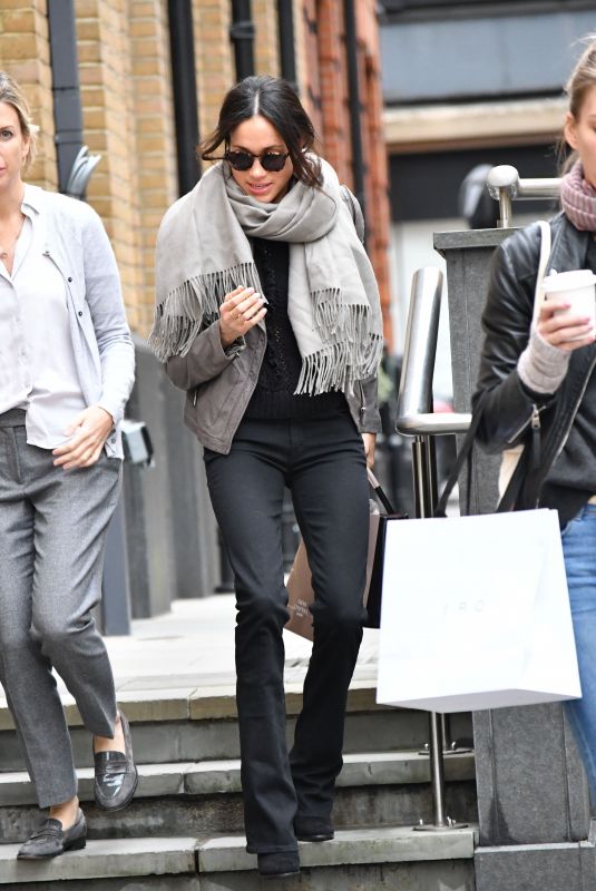 MEGHAN MARKLE Out Shopping in London 11/21/2017