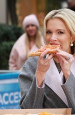 MEGYN KELLY Eats Pizza at Access Hollywood in New York 11/14/2017