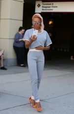 MELANIE BROWN and Gary Madatyan Out and About in Los Angeles 11/23/2017