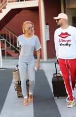 MELANIE BROWN and Gary Madatyan Out and About in Los Angeles 11/23/2017