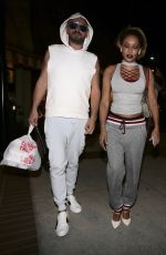 MELANIE BROWN Out for Dinner in Glendale 11/05/2017