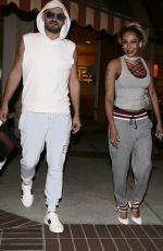 MELANIE BROWN Out for Dinner in Glendale 11/05/2017