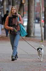 MELISSA BENOIST Out with Her Dog in Vancouver 11/15/2017