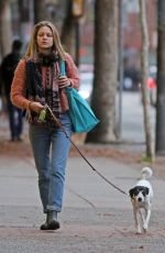 MELISSA BENOIST Out with Her Dog in Vancouver 11/15/2017