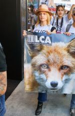 MENA SUVARI at Anti-fur Protest in Los Angeles 11/24/2017