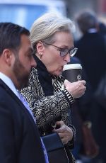 MERYL STREEP Out for Coffe in New York 11/20/2017