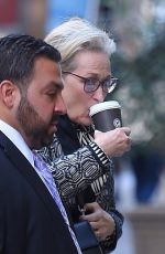 MERYL STREEP Out for Coffe in New York 11/20/2017