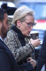 MERYL STREEP Out for Coffe in New York 11/20/2017