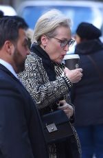 MERYL STREEP Out for Coffe in New York 11/20/2017