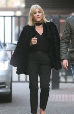 MICHELLE COLLINS Arrives at ITV Studios in London 11/28/2017