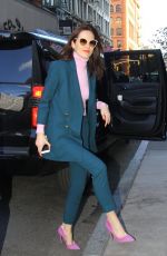 MICHELLE DOCKERY Arrives at AOL Build in New York 11/20/2017