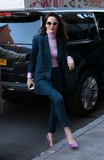 MICHELLE DOCKERY Arrives at AOL Build in New York 11/20/2017