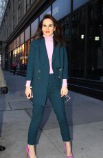 MICHELLE DOCKERY Arrives at AOL Build in New York 11/20/2017
