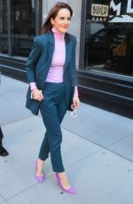 MICHELLE DOCKERY Arrives at AOL Build in New York 11/20/2017