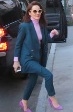 MICHELLE DOCKERY Arrives at AOL Build in New York 11/20/2017