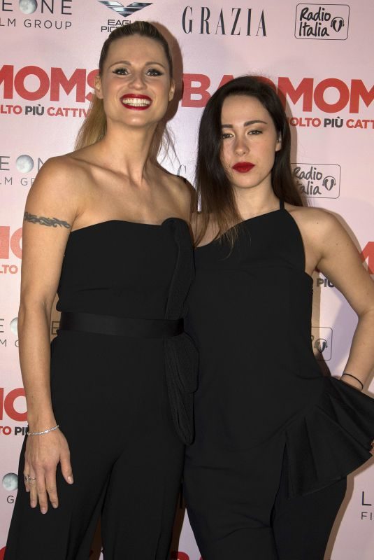 MICHELLE HUNZIKER and AURORA RAMAZZOTTI at Bad Moms 2 Premiere in Milan 22/17/2017