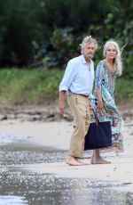MICHELLE PFEIFFER on the Set of Ant-man and The Wasp at a Beach in Hawaii 11/19/2017