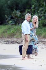 MICHELLE PFEIFFER on the Set of Ant-man and The Wasp at a Beach in Hawaii 11/19/2017