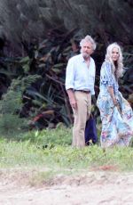 MICHELLE PFEIFFER on the Set of Ant-man and The Wasp at a Beach in Hawaii 11/19/2017