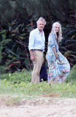 MICHELLE PFEIFFER on the Set of Ant-man and The Wasp at a Beach in Hawaii 11/19/2017