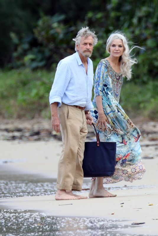 MICHELLE PFEIFFER on the Set of Ant-man and The Wasp at a Beach in Hawaii 11/19/2017