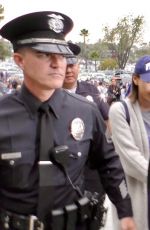 MILA KUNIS and Ashton Kutcher Arrives at Dodger Stadium in Los Angeles 10/31/2017