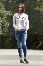 MILA KUNIS Ot and About in Los Angeles 11/10/2017