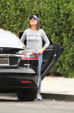 MILA KUNIS Out in Los Angeles 10/31/2017