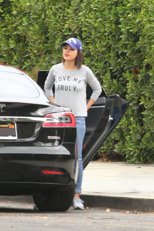 MILA KUNIS Out in Los Angeles 10/31/2017